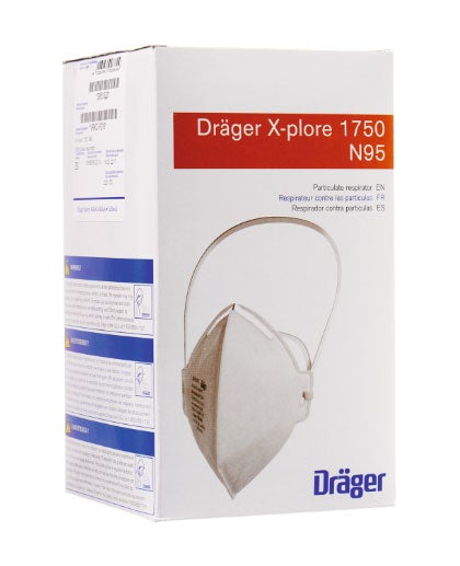 Drager X-plore 1750 N95 Face Mask box of 20