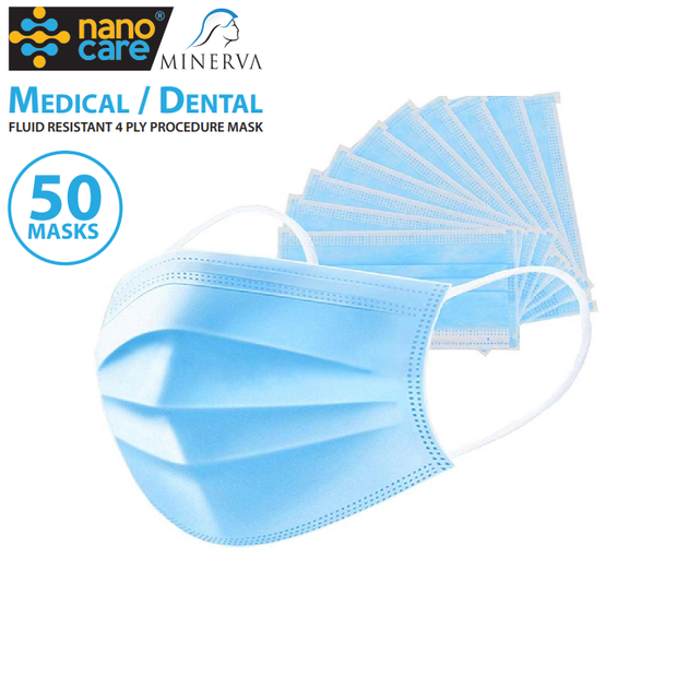 Minerva Medical Level 2 Face Mask Box of 50 Pieces